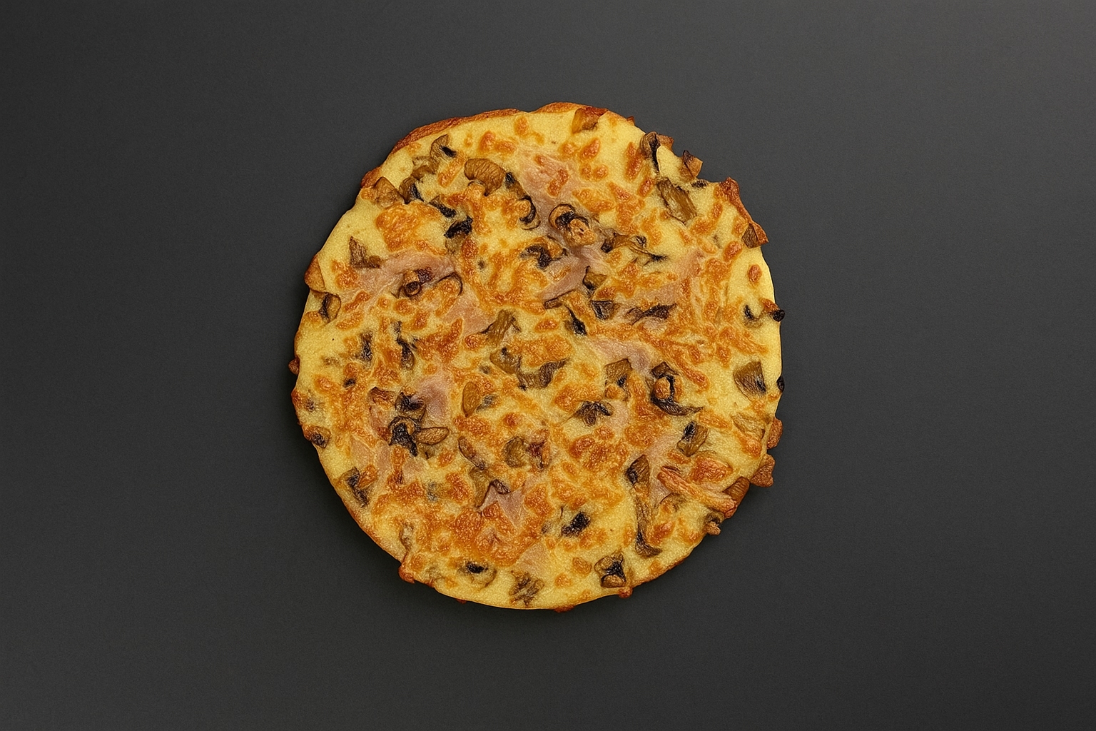 Табани с ветчиной и грибами